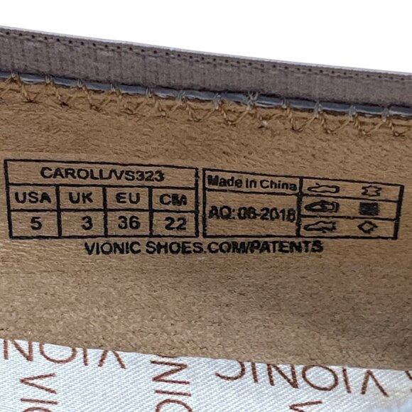 Vionic Women’s Metallic Purple Snake Print Slip-On Caroll Ballet Flats Size 5 - Picture 6 of 7